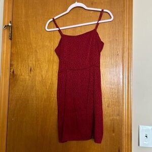 Forever 21 Burgundy Spaghetti Strap Dress